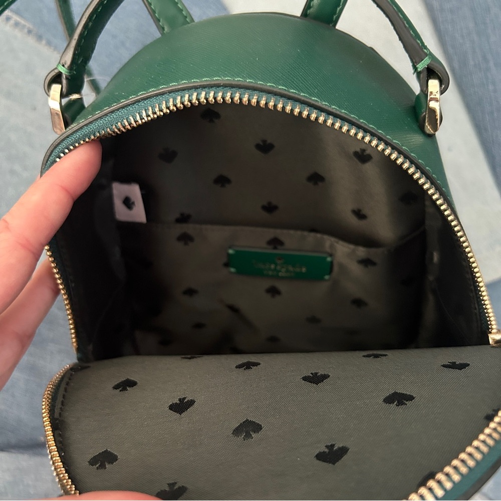 Kate Spade Schuyler Mini Backpack Dark Jade NWT - Picture 4 of 9